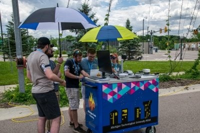 "Caerus Polaris" Perception Cart at Year 1 of AutoDrive Challenge II at MCity Test Track