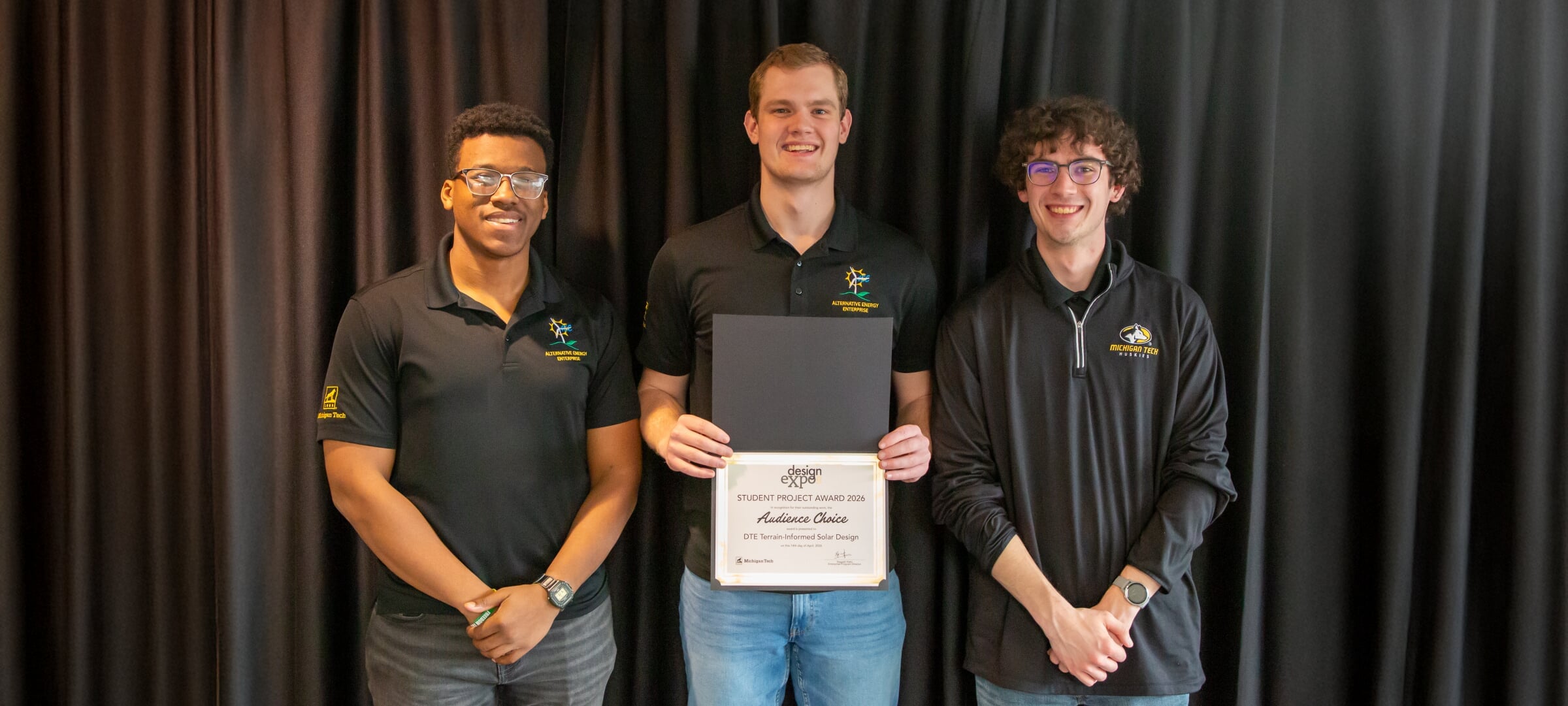 Student Projects Team Audience Choice winner