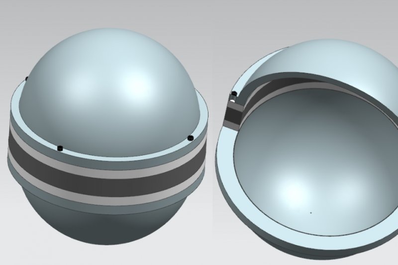 CAD model of a buoy