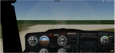 view of looking from the inside out of an airplane cockpit
