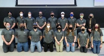 2 rows of Built World Enterprise team members, 17 people total