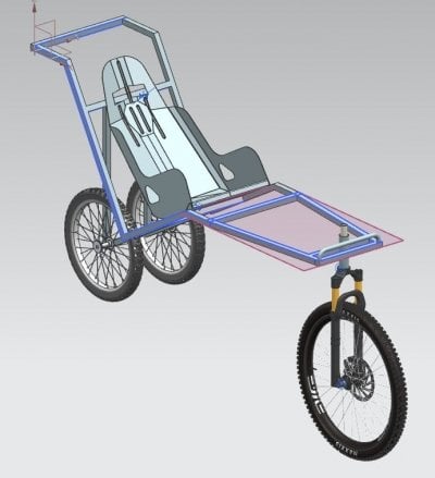 CAD image of completed vehicle, Morgan Bialek