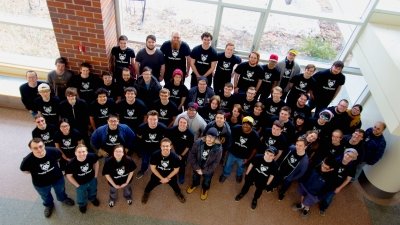 Husky Game Development team from above