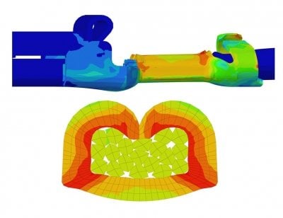 model of an electrical crimp connector