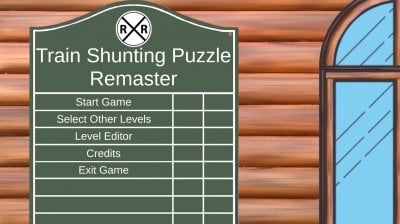 Title Screen of Train Shunting Puzzle Remaster