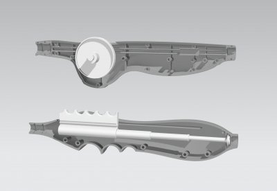 The Pulley Design (top) and the Wheeless Design (bottom)