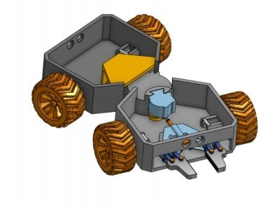 Offroad Exploration Robot Drawing