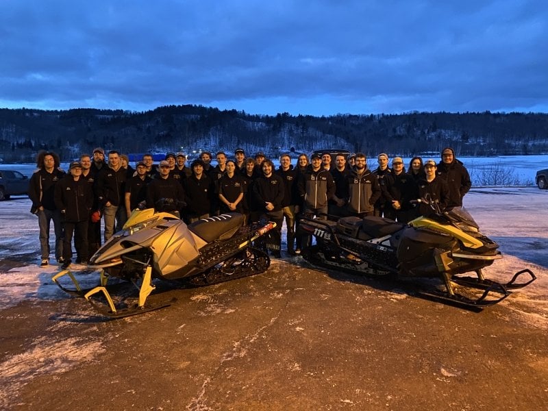 Clean Snowmobile Challenge Team Photo