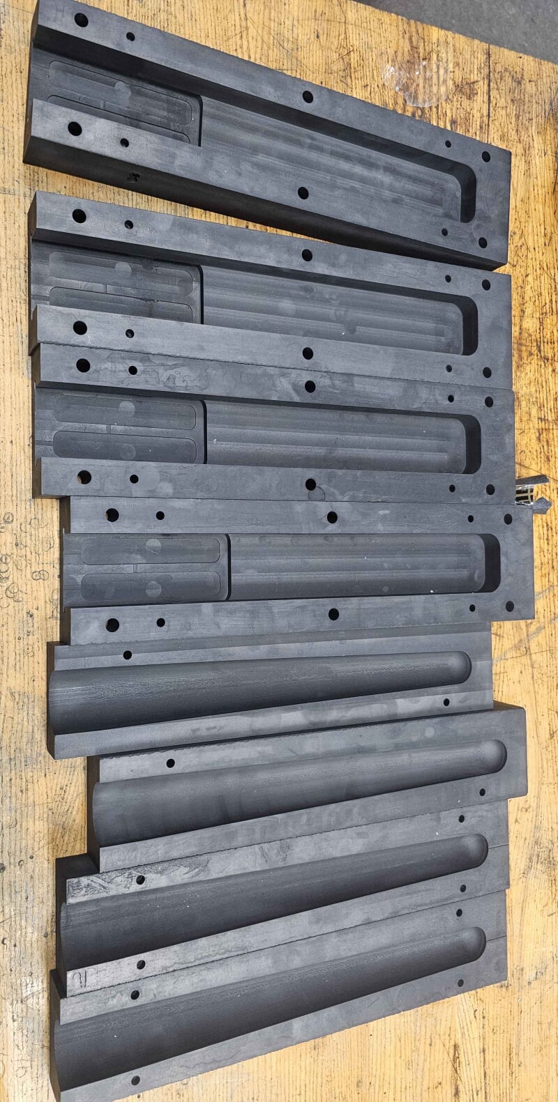 Graphite molds to be used to cast Cu-Ni in MTU's foundry