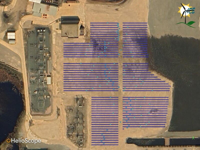 Solar farm site design
