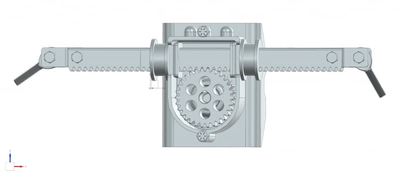 Blizzard Baja steering system