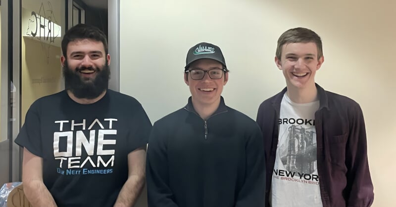 Image   Caption "Large Rotary Subwoofer Team" (Photo Credit: WMTU)