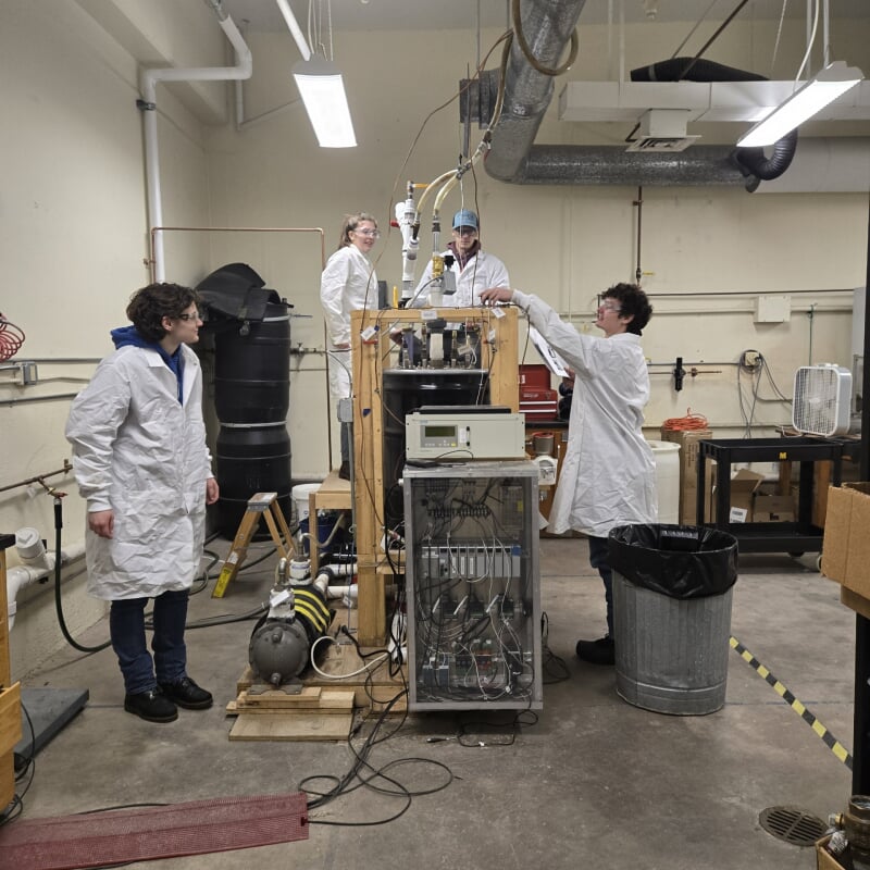 Biogas team pilot skid working photo