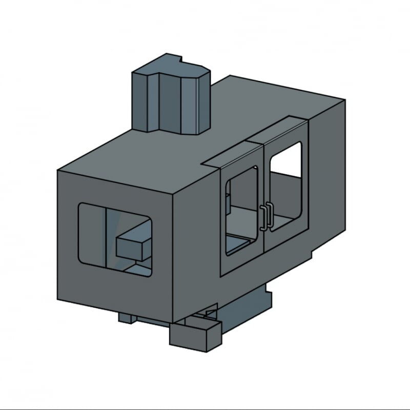 Initial Design, Modeled by Justin Hannah