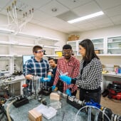 people working in the h-stem lab
