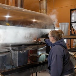 Working at the Nara Family Maple Farm