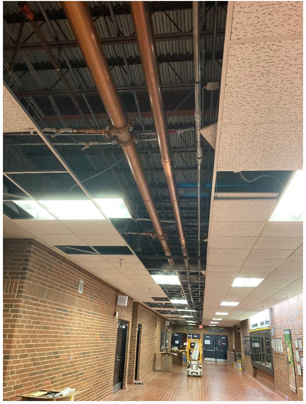 SDC Water Piping in Ceiling