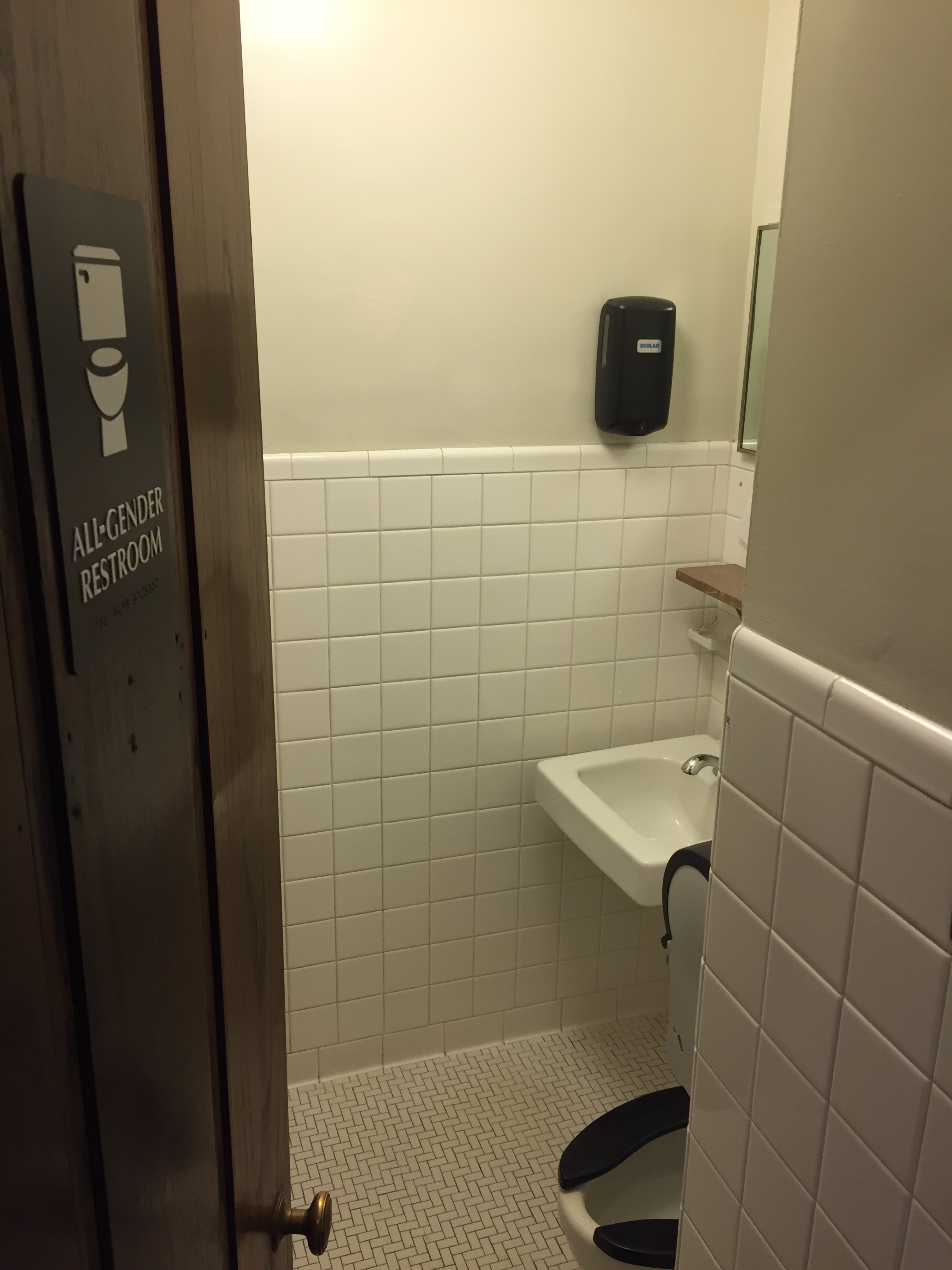 All Gender Bathroom First Floor Middle