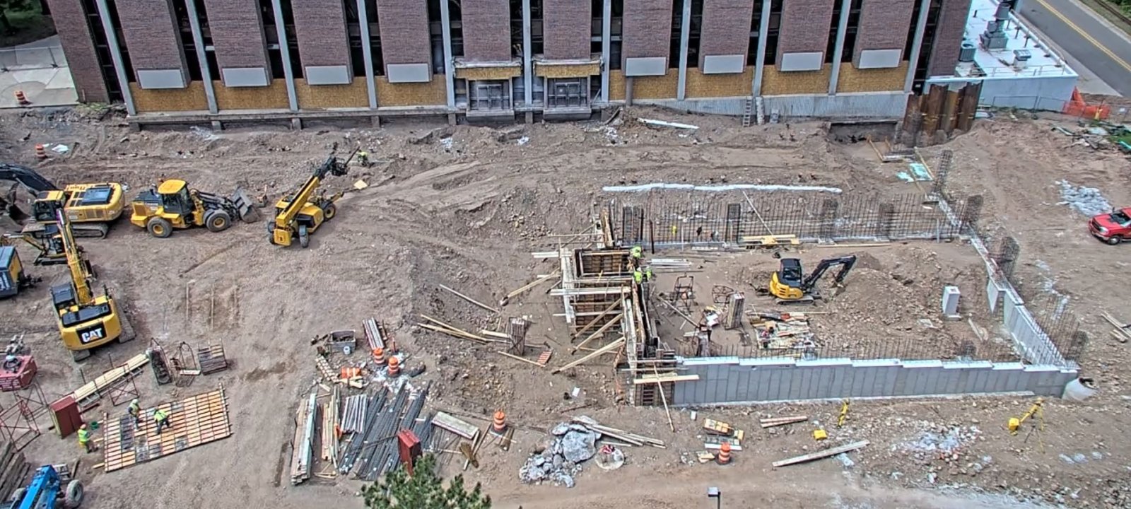 Webcam view of the H-Stem Construction project