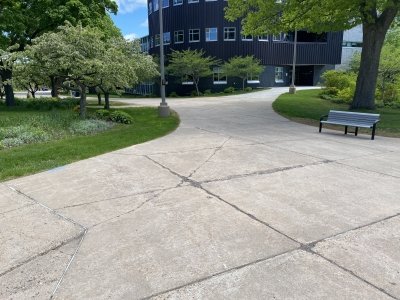 Campus Sidewalk Improvements - before