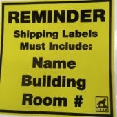 Shipping Label Info