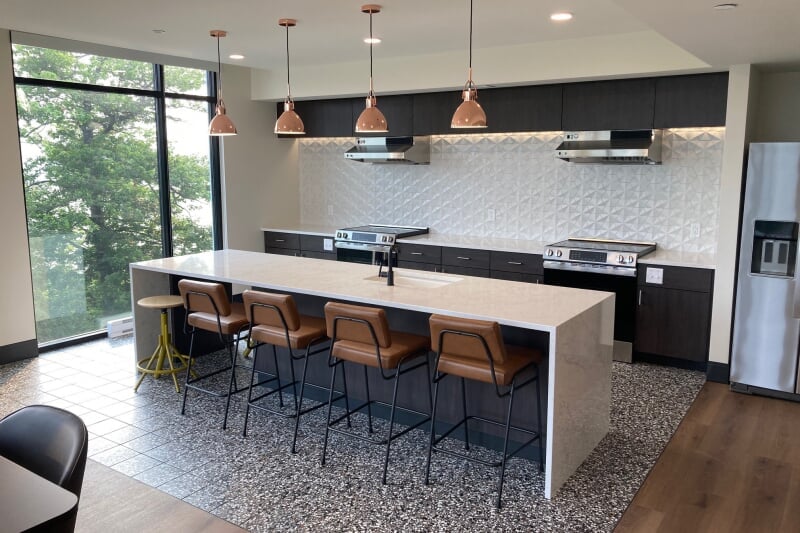 East Hall communal kitchen