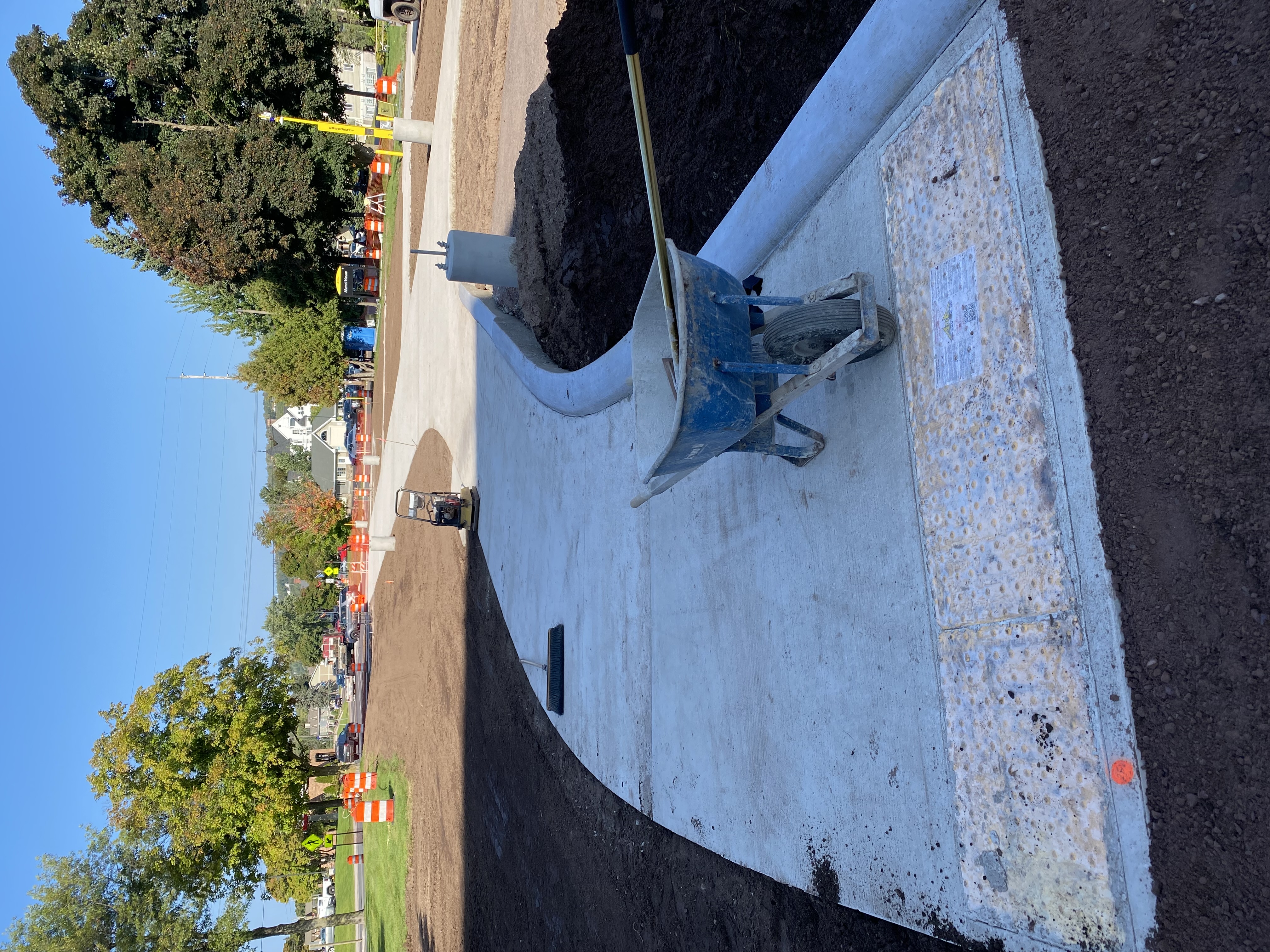 Alumni Way Gateway Work in Progress
