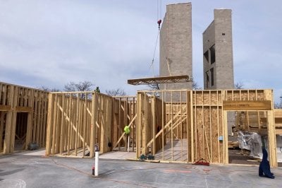 East Hall work in progress - April 2024