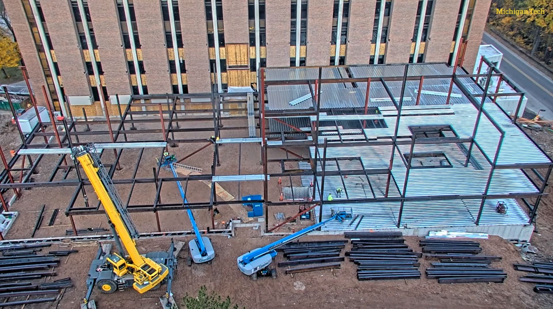 H-STEM Work in Progress steel framing for walls