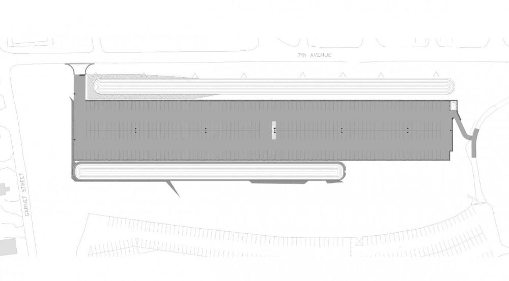 7th Street parking lot rendering