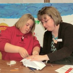 Volunteers are trained to work with children.