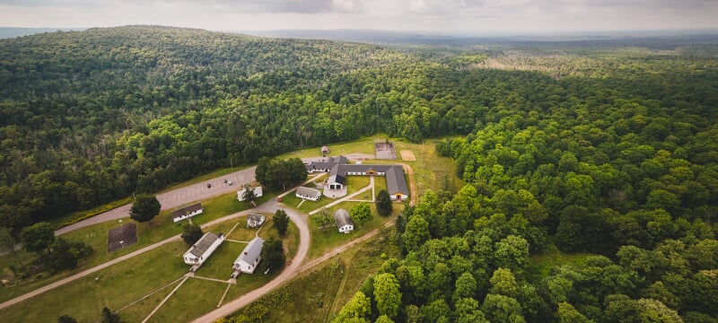 Ford center aerial view
