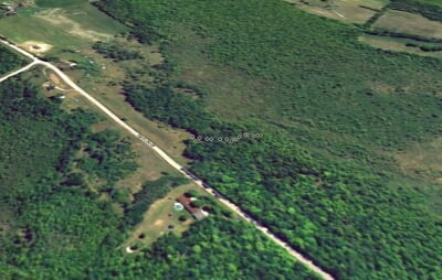 Google Earth view of the area around the crack.