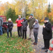 Attendees drinking cider