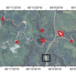 Map of Military Hill showing latitude, longitude, and distance scale.