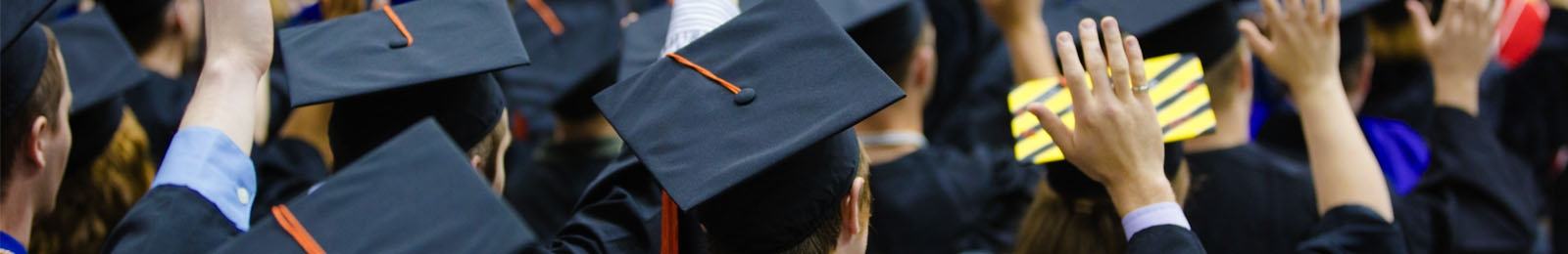 Students at commencement