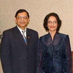 Dr. Bhakta '58 and Sushama Rath