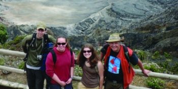 Dr. Bill Rose with students