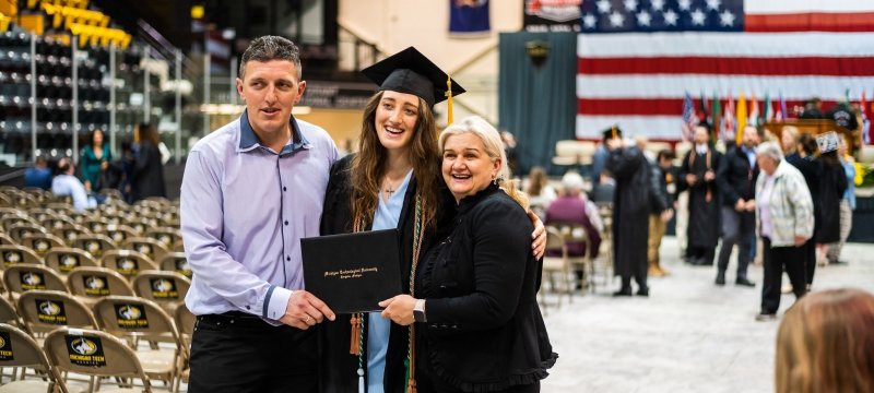 Graduate with Parents