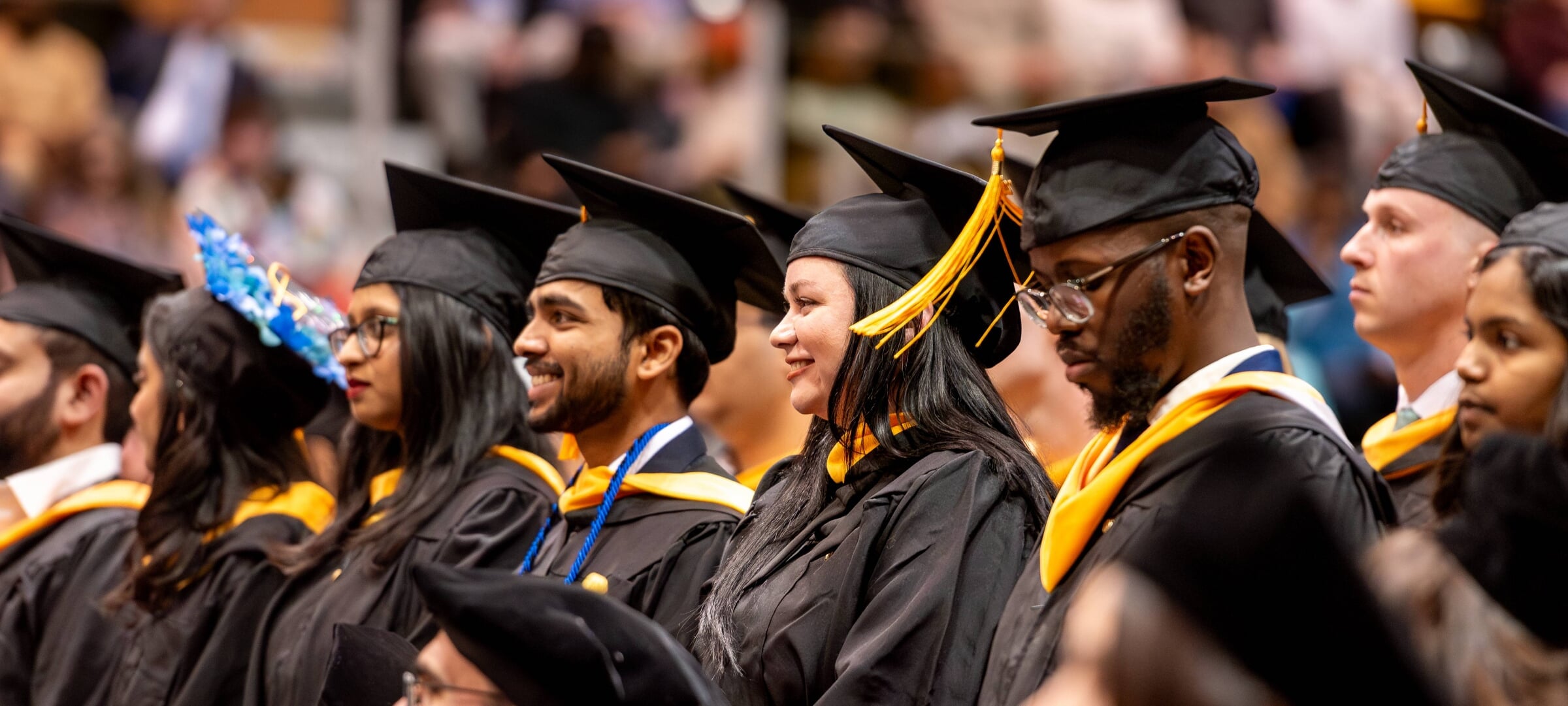 Grad students at Commencement