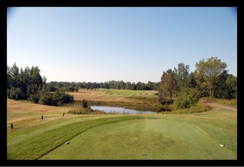 Sixth hole at Portage Lake Golf Course.