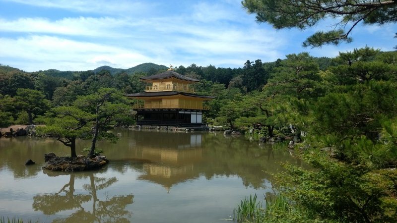 Kinkaku-ji, a 14th century temple, is one of Kyoto's most famous sites.