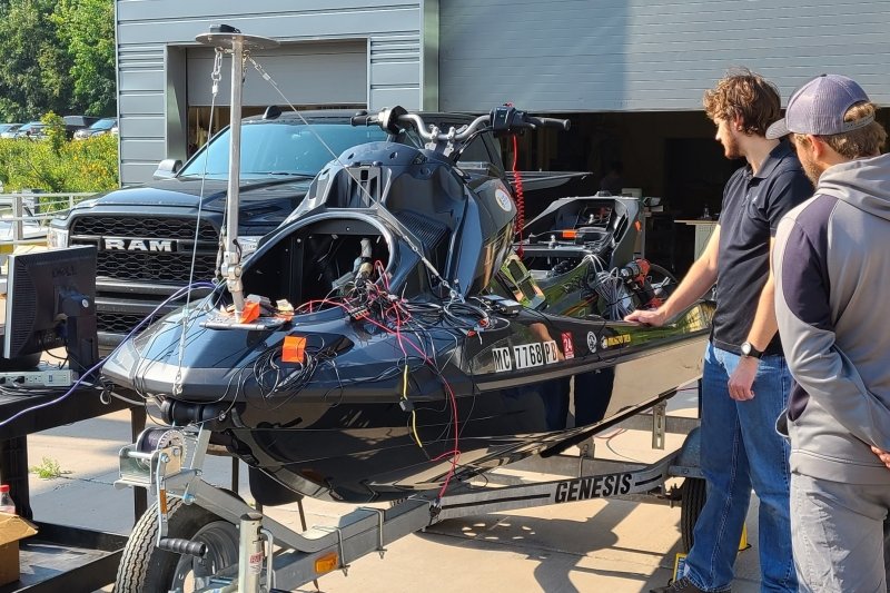 Autonomous Jetski under construction