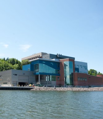 The Great Lakes Research Center view from the water