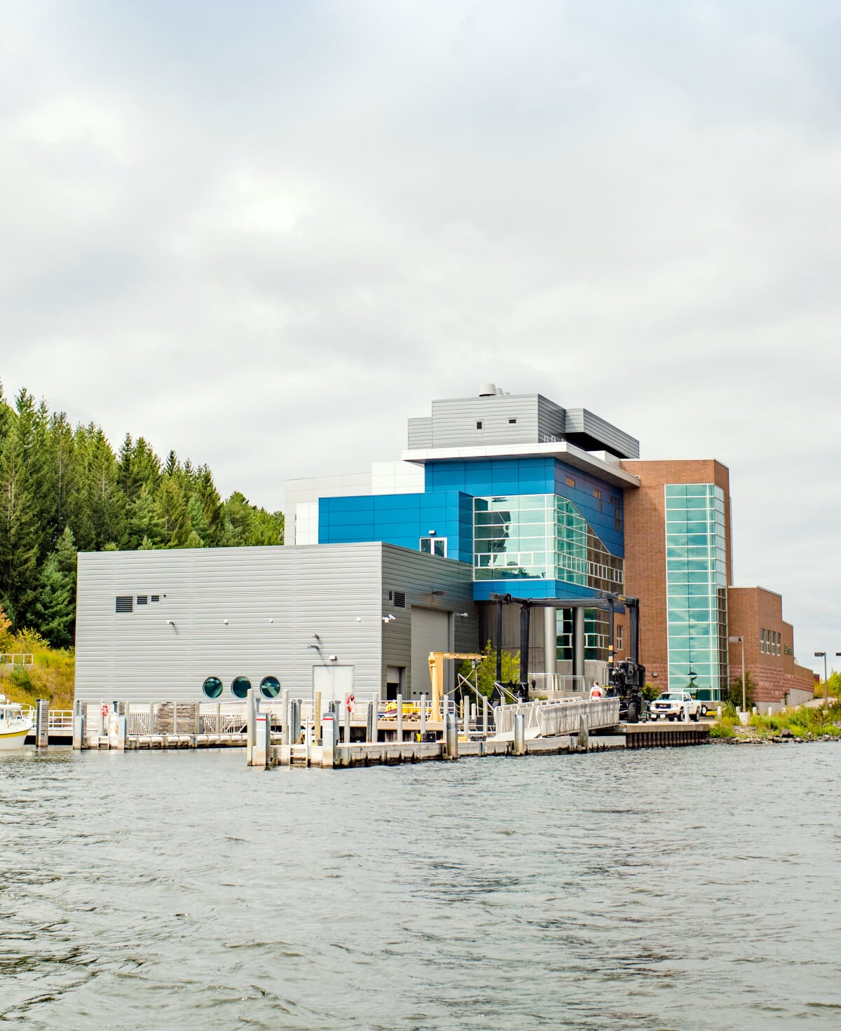 The Great Lakes Research Center view from the water