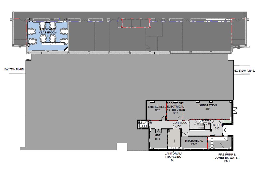 Hstem Complex Basement Floorplan Layout