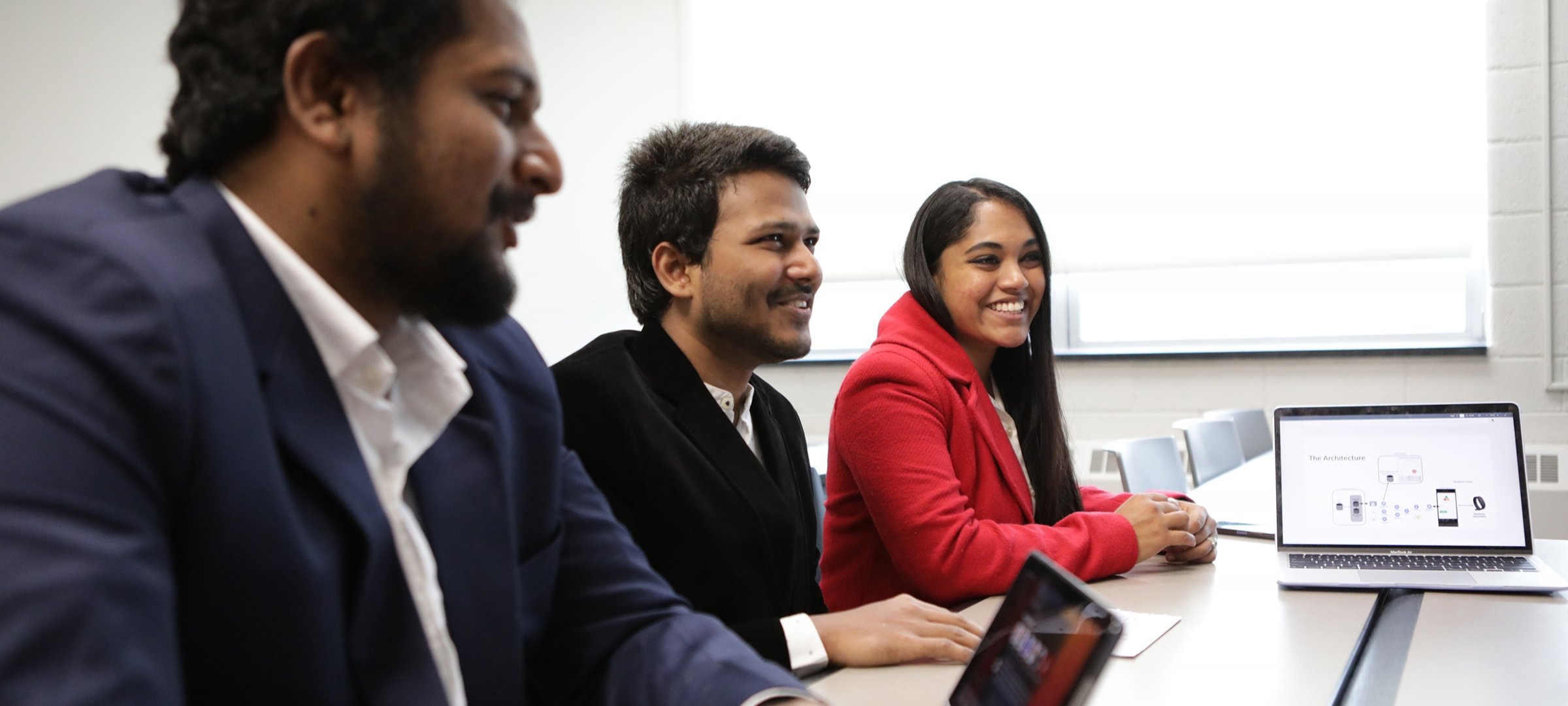 Health informatics graduate students in class