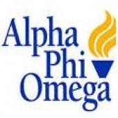 Alpha Phi Omega logo.