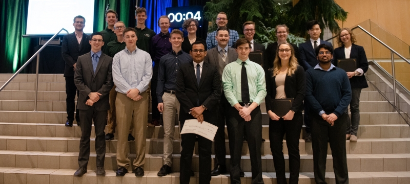 Group photo of pitch competition competitors