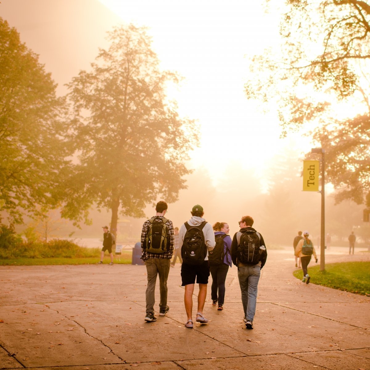 Students on campus